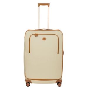 BRIC’S Firenze Designer Luggage – 32” Large Spinner Cream Color, USED